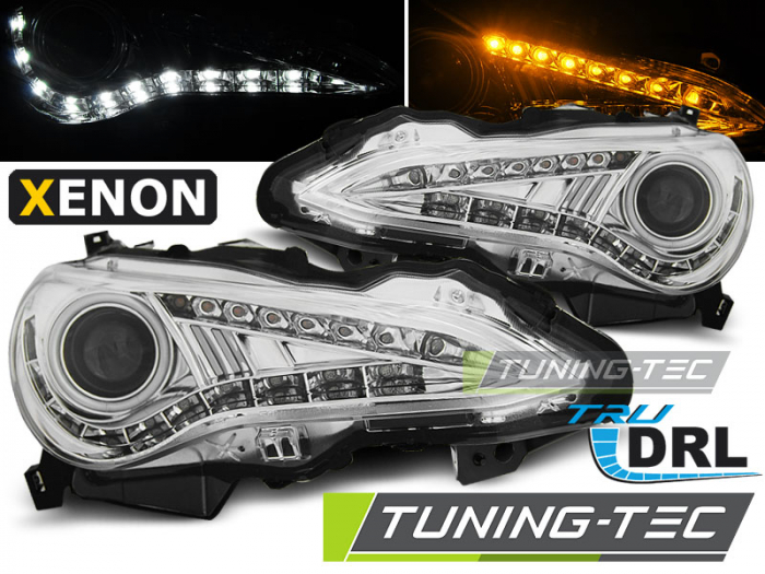 Faruri TOYOTA GT86 12-16 CROM TRU DRL [1]