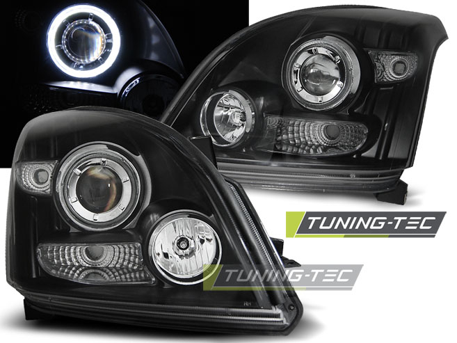 Faruri TOYOTA LAND CRUISER 120 03-09 ANGEL EYES NEGRU CCFL [1]