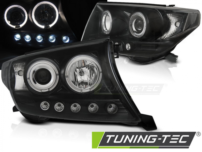 Faruri TOYOTA LAND CRUISER FJ200 07-12 ANGEL EYES NEGRU [1]
