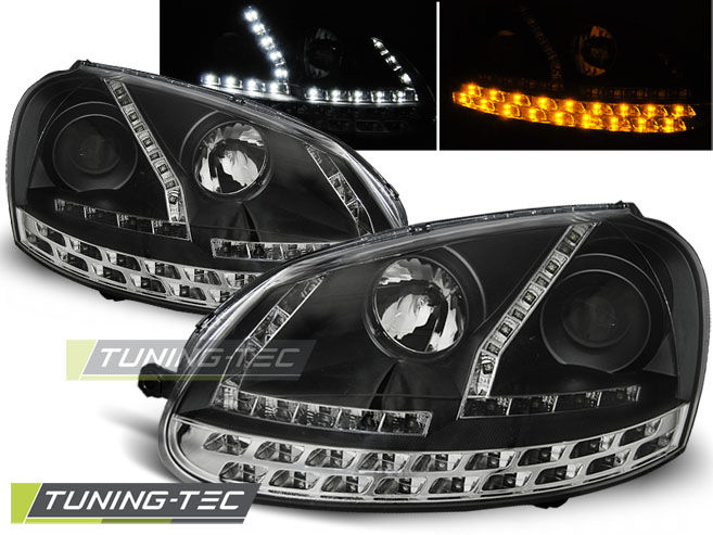 Faruri VW GOLF 5 03-08 DAYLIGHT NEGRU [1]
