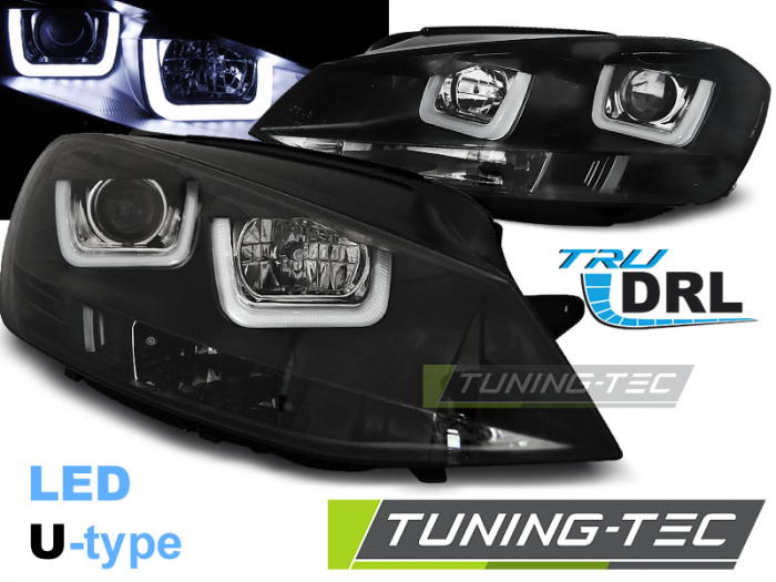 Faruri VW GOLF 7 11.12-  U-TYPE NEGRU [1]