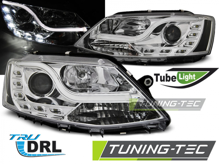 Faruri VW JETTA VI 1.11- TUBE LIGHT TRU DRL CROM [1]