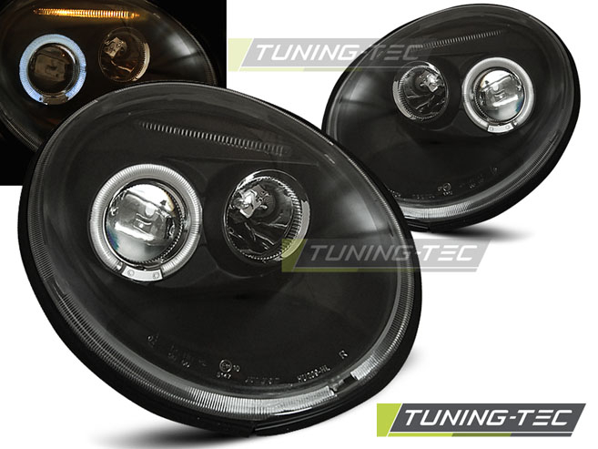Faruri VW NEW BEETLE 10.98-05.05 ANGEL EYES NEGRU [1]