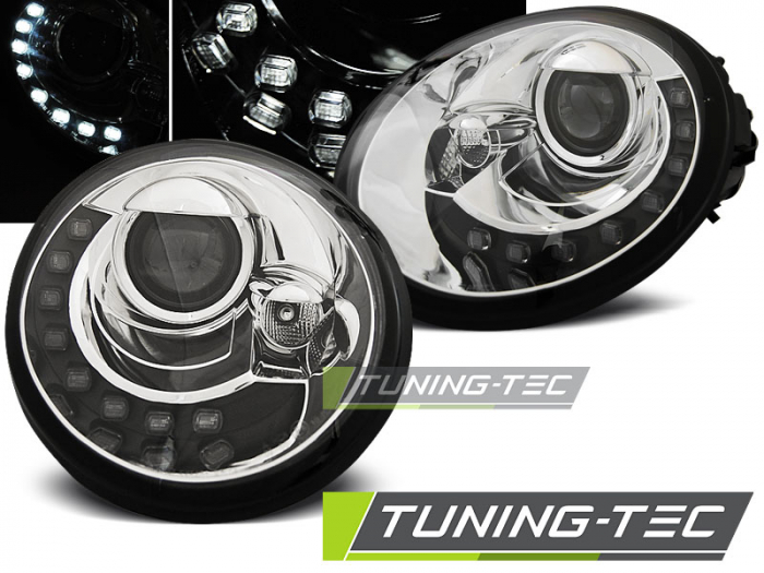 Faruri VW NEW BEETLE 10.98-05.05 LED CROM [1]