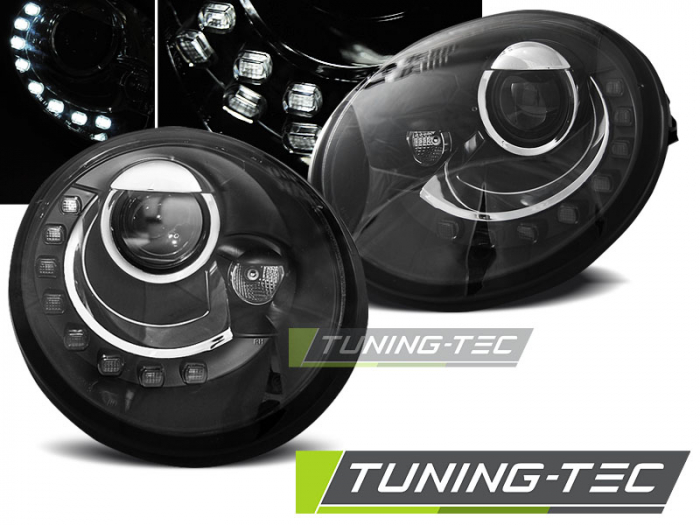 Faruri VW NEW BEETLE 10.98-05.05 LED NEGRU [1]