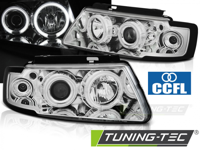 Faruri VW PASSAT B5 3B 11.96-08.00 ANGEL EYES CCFL CROM [1]