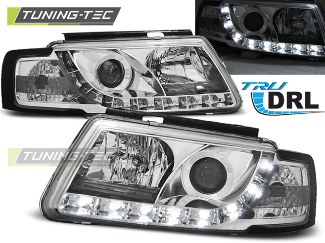 Faruri VW PASSAT B5 3B 11.96-08.00 TRU DRL CROM [1]