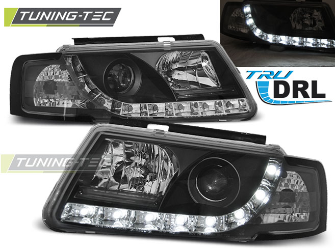 Faruri VW PASSAT B5 3B 11.96-08.00 TRU DRL NEGRU [1]