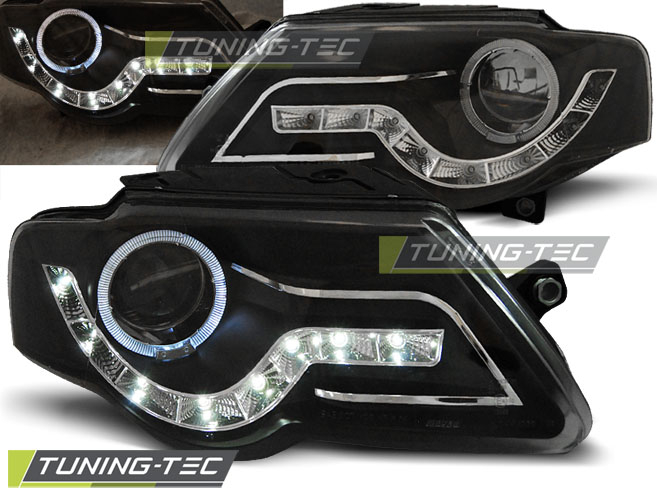 Faruri VW PASSAT B6 3C 03.05-10 DAYLIGHT NEGRU [1]