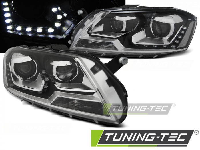 Faruri VW PASSAT B7 10.10- 10.14  DAYLIGHT NEGRU [1]