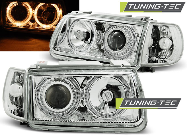 Faruri VW POLO 6N 10.94-09.99 HATCHBACK ANGEL EYES CROM [1]