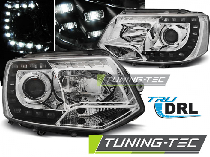Faruri VW T5 2010-2015  CROM TRU DRL [1]