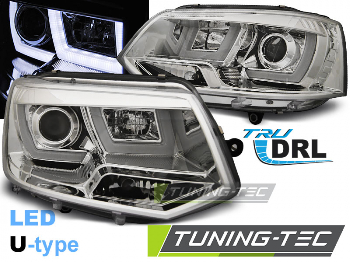 Faruri VW T5 2010-2015  U-TYPE CROM [1]
