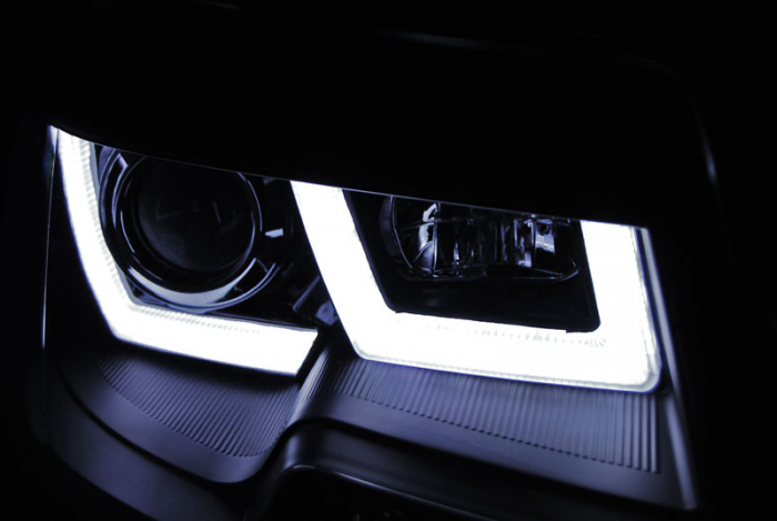 Faruri VW T5 2010-2015 U-TYPE negru  [2]