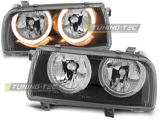 Faruri VW VENTO 01.92-08.98 ANGEL EYES NEGRU [1]