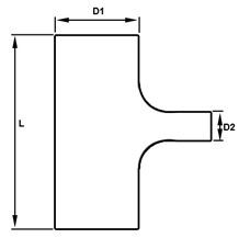 Furtun silicon forma T 67x25x67 - CN-SL-116 [2]