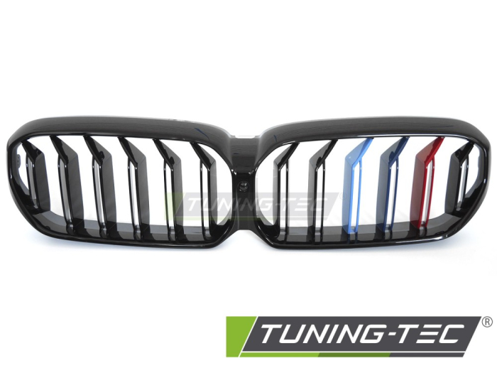 Grilă Dublă BMW Seria 5 G30 G31 Benzi Tri-Color [2]