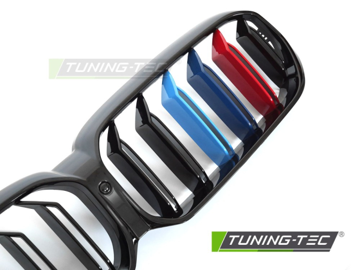 Grilă Dublă BMW Seria 5 G30 G31 Benzi Tri-Color [3]
