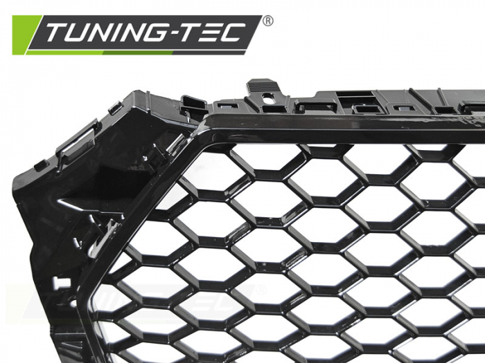Grila negru lucios pentru AUDI A4 B9 15-19 [4]