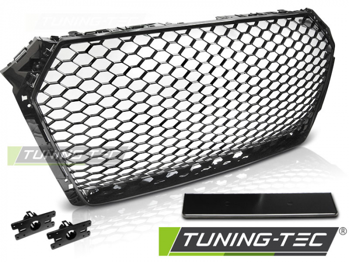 Grila negru lucios pentru AUDI A4 B9 15-19 [2]