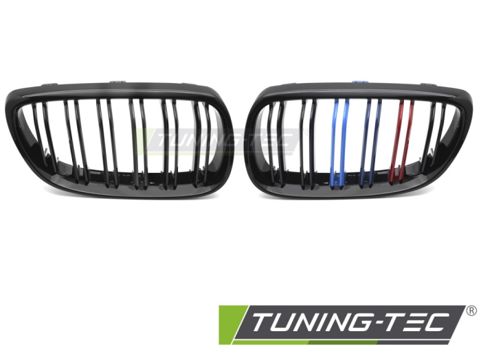 Grile duble M-design neagră lucioasă compatibil cu BMW E92 / E93 06-10 [4]