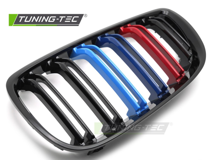 Grile duble M-design neagră lucioasă compatibil cu BMW E92 / E93 06-10 [2]