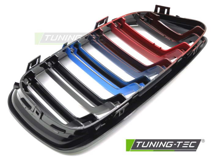 Grile duble negru lucios BMW Seria 3 E90 E91 Facelift M-Power [5]