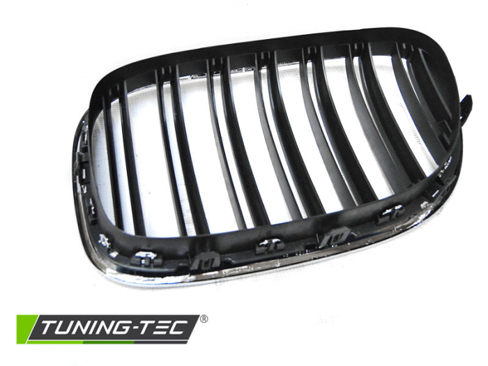Grile nari duble BMW F01 09-07.12 CROM/ NEGRU [5]