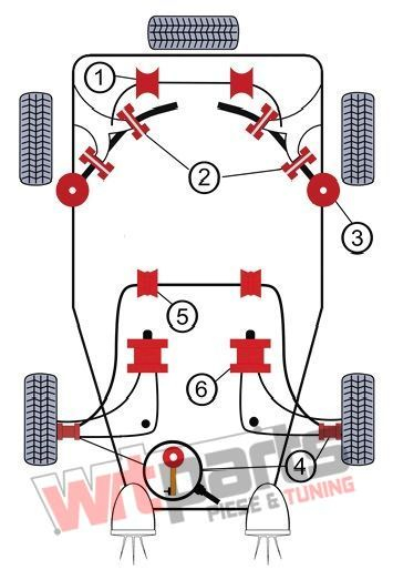 Kit bucse brat spate pentru BMW E36 Compact Seria 3 - 84BM022 [2]