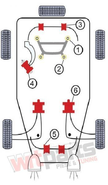 Kit bucse brat spate pentru BMW E46 - 84BM037 [2]