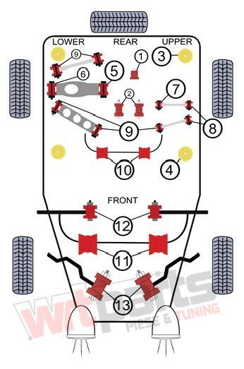 Kit bucse spate BMW E81, 82, 87, 88, BMW E90, E91, E92, E93 - 84BM044 [2]