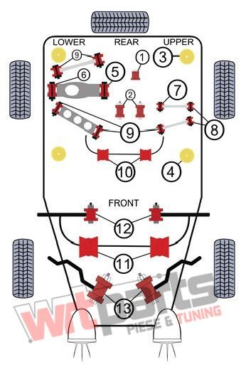 Kit bucse spate BMW E81, 82, 87, 88, BMW E90, E91, E92, E93 - 84BM050 [2]