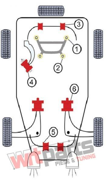 Kit bucse spate pentru BMW E46 Seria 3 - 84BM025 [2]