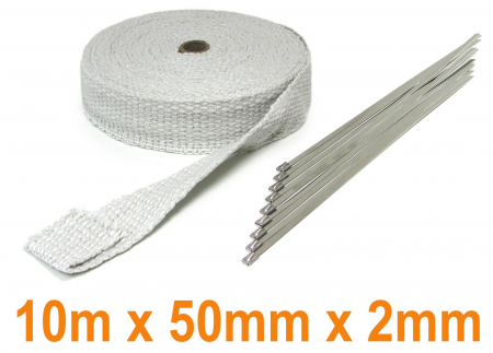 Banda termoizolata - Banda termoizolata ceramica 10M 50MMx2MM pana 1300°C