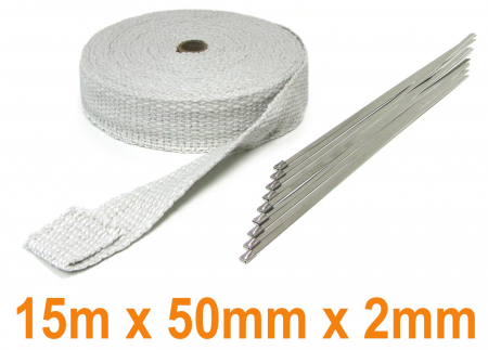 Banda termoizolata - Banda termoizolata ceramica 15M 50MMx2MM pana 1300°C