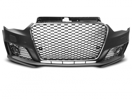Tuning aerodinamic - Bara fata AUDI A3 12-16 RS3 STYLE CROME CU NEGRU CU PDC