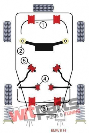 Bucsa bara stabilizatoare pentru BMW E46, E34, E39 15 mm - 84BM026 [1]