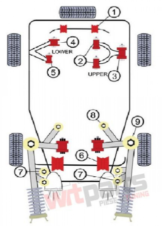 Bucsa bara stabilizatoare spate Audi A4 B5 Quattro 15mm - 84AU002 [1]