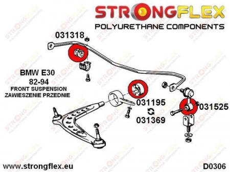 Bucsa poliuretan brat fata pentru BMW E36 - 031195B [1]