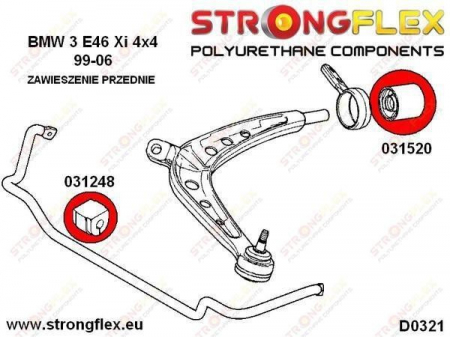 Bucsa poliuretan brat fata pentru BMW E46 XI si XD - 031520A [1]