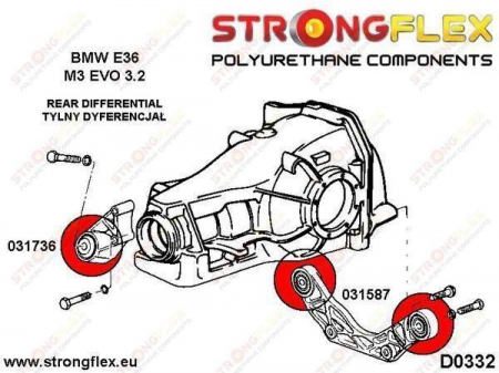 Bucsa poliuretan diferential spate pentru BMW E36 M3 - 031736B [1]