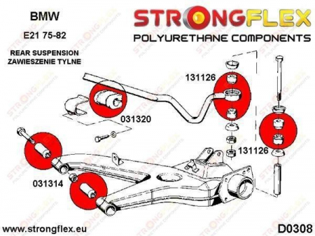 Bucsa poliuretan pentru bieleta stabilizatoare fata BMW OPEL - 131126A [1]