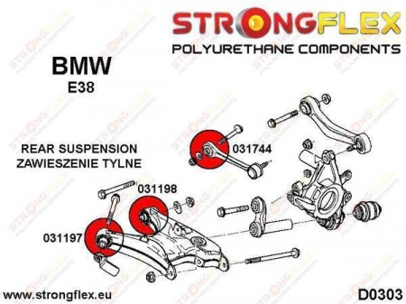 Bucsa poliuretan sport axa spate pentru BMW E60, BMW E39 - 031744A [1]
