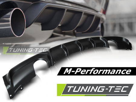 Adaos bara spate - Difuzor bara spate BMW F30 F31 MP TWIN OUTLET SINGLE  MUFFLER (335i 335d)
