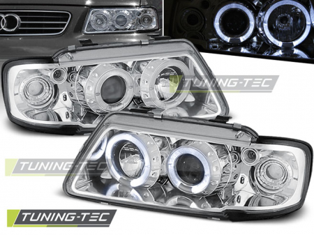 Faruri - Faruri AUDI A3 8L 08.96-08.00 ANGEL EYES CROM
