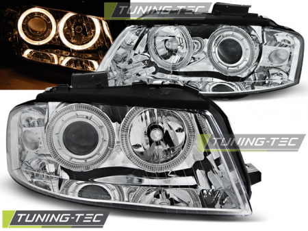Faruri - Faruri AUDI A3 8P 05.03-03.08 ANGEL EYES CROM