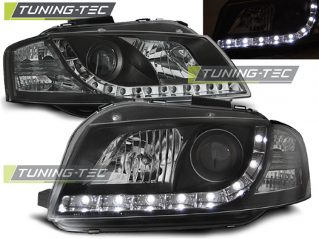 Faruri - Faruri AUDI A3 8P 05.03-03.08 DAYLIGHT NEGRU