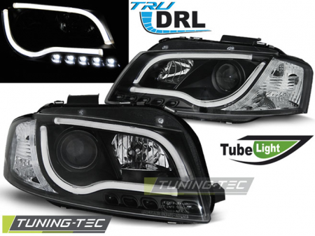 Faruri - Faruri AUDI A3 8P 05.03-03.08 LED TUBE LIGHTS NEGRU TRU DRL