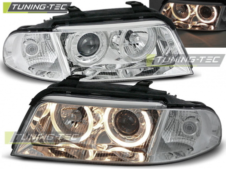 Faruri - Faruri AUDI A4 01.99-09.00 ANGEL EYES CROM