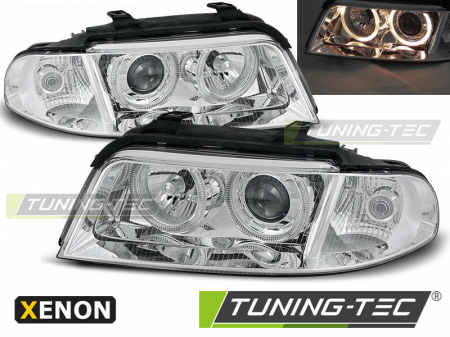 Faruri - Faruri AUDI A4 01.99-09.00 ANGEL EYES CROM XENON